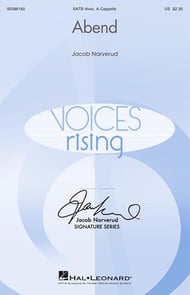 cover Abend SATB choral sheet music cover